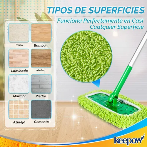 Vista 5 de KEEPOW Almohadillas de microfibra reutilizables compatibles con Swiffer