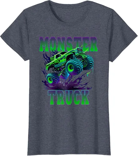 Vista 15 de Camiseta Monster Truck 4x4, Negro