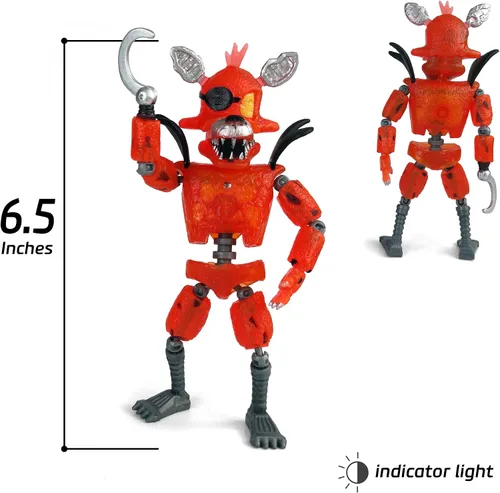 Vista 6 de Toysvill Inspirado en el juego Five Nights FNAF Colección Piratas Juego de 5 figuras de acción de Freddi