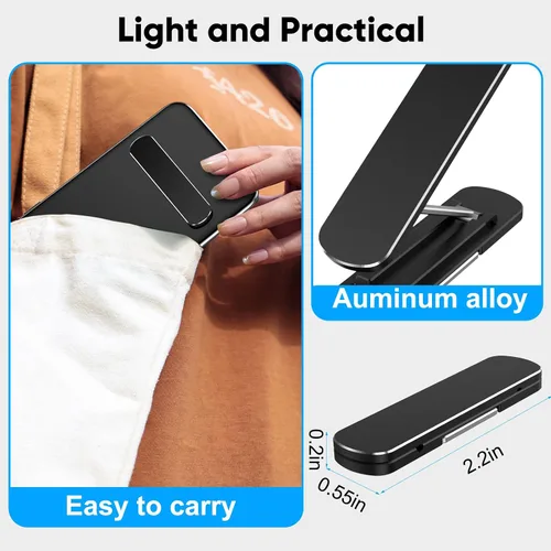 Vista 6 de FYOUNG - Juego de 2 soportes para plataforma de vaporSwitch Lite mini ajustable plegable universal soporte de carcasa trasera para teléfono tableta