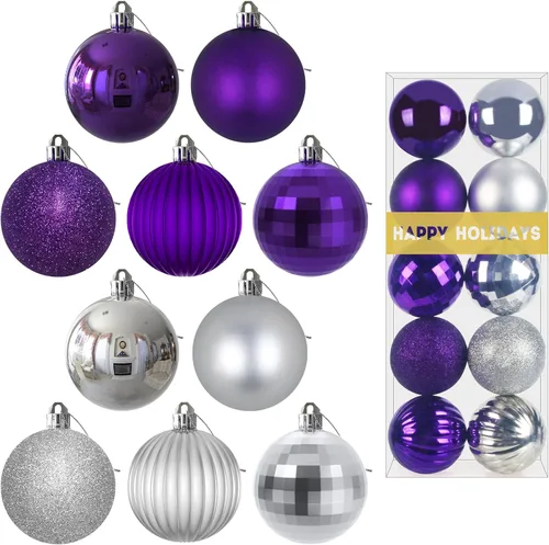 Vista 95 de Esferas pequeñas de bronce de 1.6 pulgadas para decoración del árbol de Navidad, adornos inastillables para cumpleaños, Halloween, vacaciones, boda