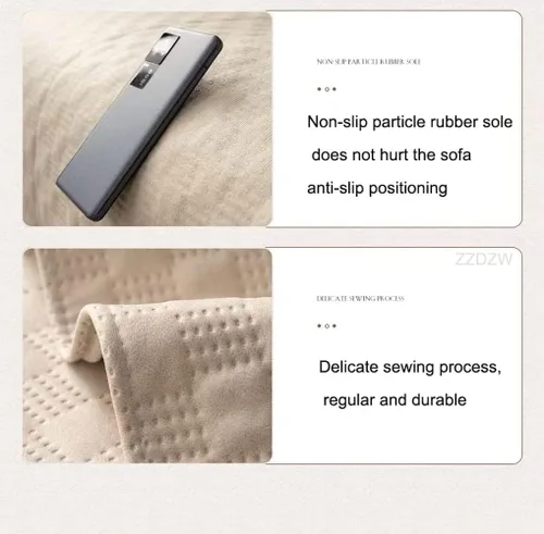 Vista 5 de Funda de cojín de sofá, impermeable y lavable para seccionales, funda protectora de sofá para mascotas, funda de sofá para perros, para sala