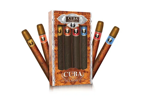 Vista 2 de Cuba Juego original de 4 piezas para mujer, 4 x 1.17 onzas (oro/azul/rojo/naranja)