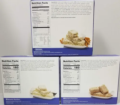 Vista 2 de Proti Fit VLC Bar - Barra de dieta alta en proteínas (21 porciones) vainilla esponjosa, nuez esponjosa, caramelo salado, saludable y nutritivo, baja