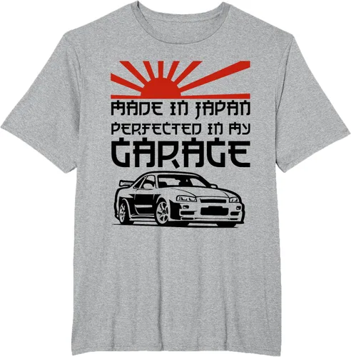 Vista 30 de JDM Japan Motorsport Tuning Car - Camiseta de los años 90, Blanco, S