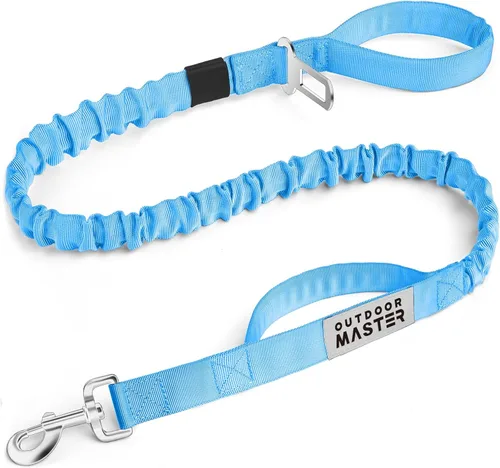 Vista 26 de Correa de cuerda elástica para perros Outdoormaster; para mayor seguridad y comodidad de su perro., M