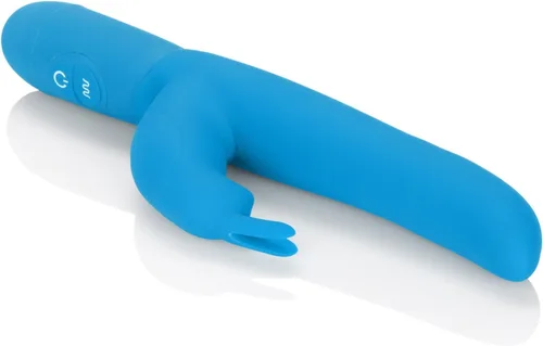 Vista 7 de CalExotics Posh - Conejito de silicona de 10 funciones, azul (SE-4540-10-3)