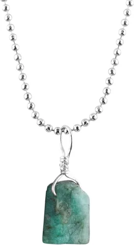 Vista 29 de Collar con colgante delicado de piedras preciosas multicolor