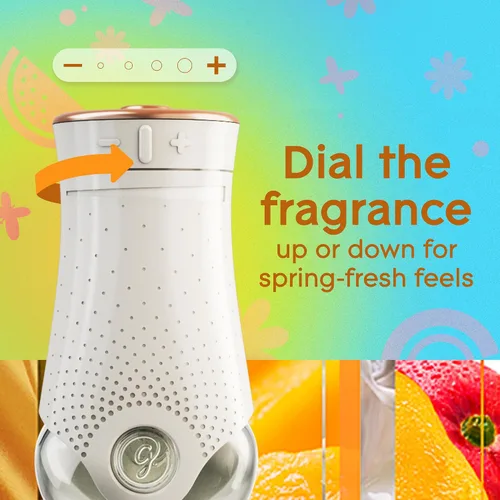 Vista 3 de Glade PlugIns - Repuesto de ambientador, aceite esencial y perfumado de mango poderoso para el hogar y el baño, 0.67 onzas líquidas, 2