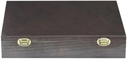 Vista 2 de Caja de monedas vitrina de madera para 96 dólares de plata águila americana 1.614 in