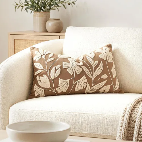 Vista 18 de BlissBlush - Funda de almohada lumbar decorativa de 12 x 20 pulgadas, funda de almohada de terciopelo beige neutro para sofá, sala de estar, cojín