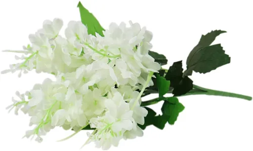 Vista 13 de ECYC Ltd Ramo de flores artificiales de jacinto de 13.78 pulgadas, flores de jacinto de seda con tallo de jacinto sintético para decoración de boda
