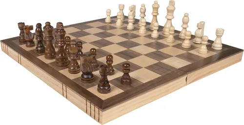 Vista 10 de Juego de ajedrez de madera plegable con cierre de imán de Kangaroo's Folding