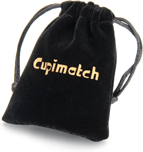Vista 7 de Cupimatch Collar con colgante de doble etiqueta de perro de acero inoxidable estilo ejército para hombre con cadena de 22 pulgadas, plata