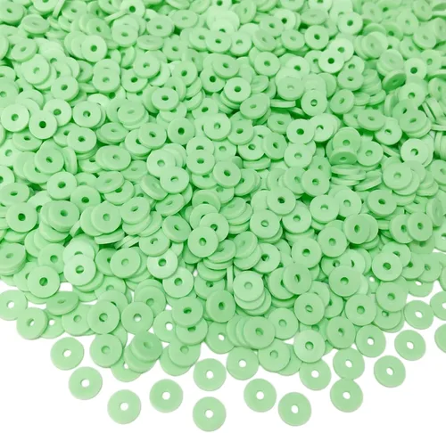 Vista 14 de 5000 cuentas de arcilla gris oscuro de arcilla polimérica Heishi cuentas espaciadoras planas redondas para pulseras, aretes, collares, manualidades
