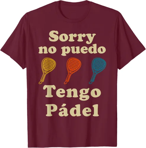 Vista 15 de Funny I Have Padel Player Sport en Español Camiseta Hombre