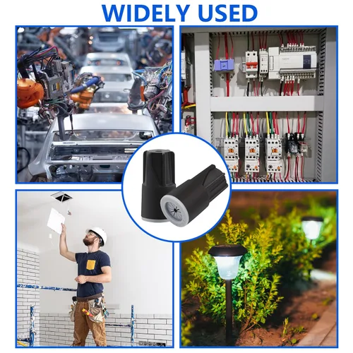 Vista 4 de 36 conectores de cable impermeables para exteriores, terminales de cable eléctrico para exteriores, tapas de tuercas giratorias para luces