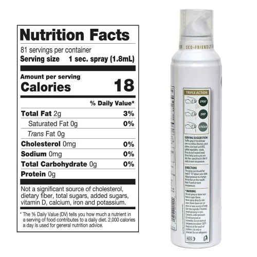 Vista 49 de Mantova Spray de Aceite de Oliva Virgen Extra con Sabor a Cúrcuma, spray de cocina saludable para el corazón perfecto para ensaladas, salsas