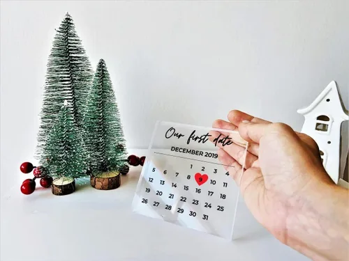 Vista 2 de Regalo de Calendario Personalizado - Recuerdo Romántico, Regalos de Boda, Regalo para Él, Regalo de Aniversario, Regalo para Parejas, Regalos