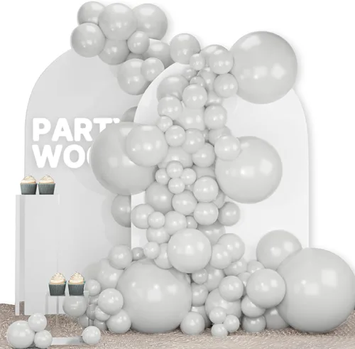 Vista 40 de PartyWoo - Globos nude de 140 piezas en diferentes tamaños de 18, 12, 10, 5 pulgadas, kit de arco de globos de color neutro y melocotón estilo boho