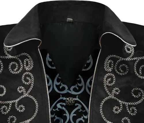 Vista 4 de Chaqueta steampunk gótica medieval vintage para hombre, disfraz de Halloween