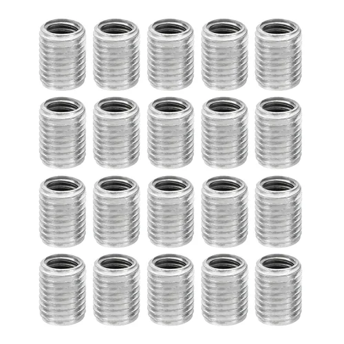 Vista 9 de PATIKIL Adaptadores de rosca M8x1mm a M6x1mm Manguito Reductor Tuerca Reductora, Paquete de 10 Tuerca de conversión de tornillo de 0.394 in
