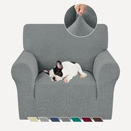 Vista 72 de YEMYHOM Funda para sofá con diseño jacquard de alta elasticidad, funda para silla de sala de estar, a prueba de mascotas, perros y gatos