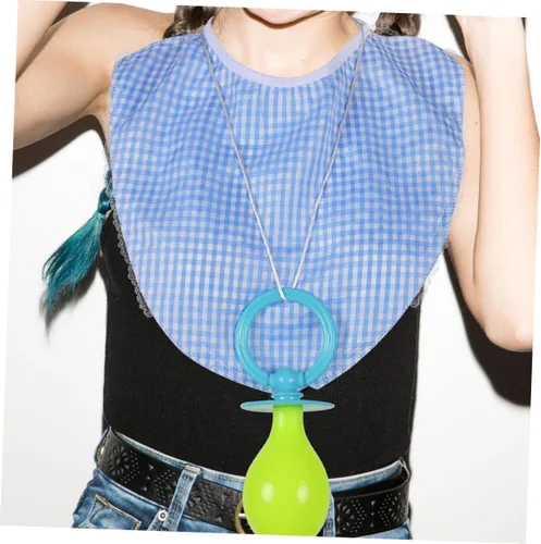 Vista 4 de Conjunto de disfraz para adultos, chupete con peto, divertido accesorio de cosplay para fiestas y adultos