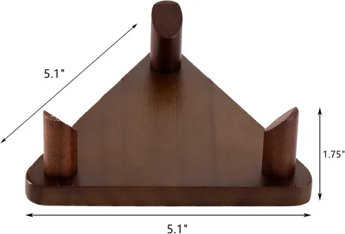 Vista 2 de Frcctre Paquete de 3 soportes de madera para pelotas de fútbol, baloncesto, fútbol, voleibol, rugby, estante de almacenamiento de pelotas deportivas