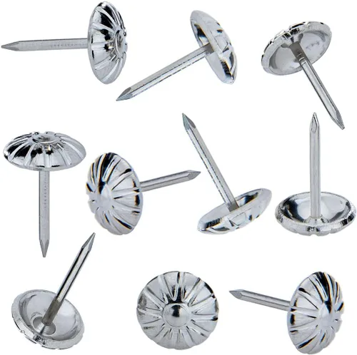 Vista 6 de Tachuelas de tapicería para muebles, clavos de tapicería negros de 3/4 pulgadas, tachuelas decorativas, 100 tachuelas de muebles resistentes