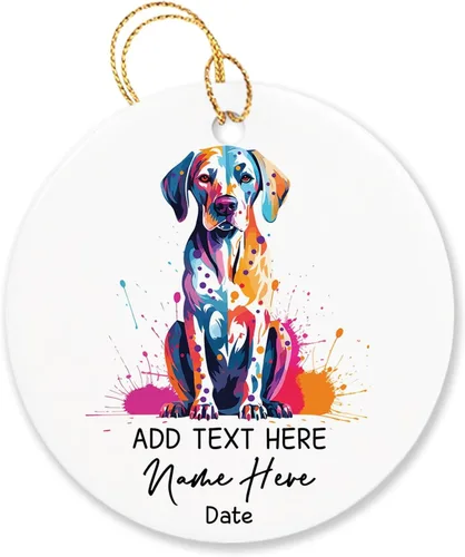 Vista 16 de Adorno personalizado de Chow Chow Chow de Navidad 2025, regalo de adorno de árbol de Navidad para amantes de los perros, adorno único de Navidad