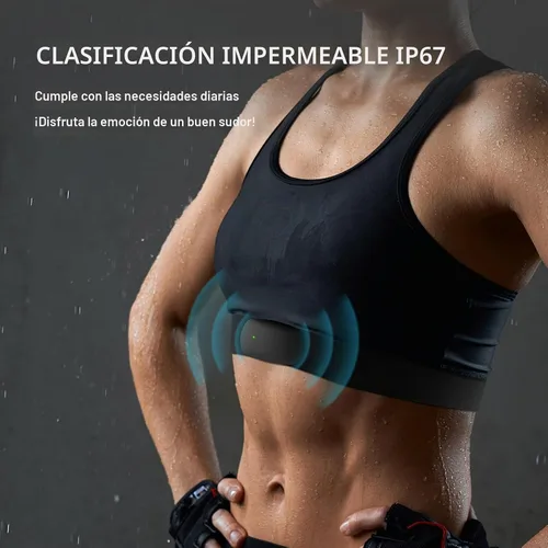 Vista 6 de Heart Rate Monitor Chest Strap Bluetooth ANT+ IP67 Waterproof