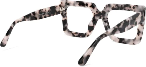 Vista 7 de Zeelool Elegantes gafas cuadradas de gran tamaño con bloqueo de luz azul para mujer, 100% protección UV400, Brandon VFP0306