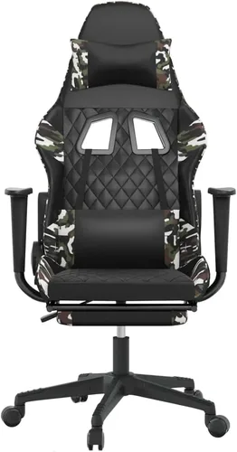 Vista 4 de Silla de masaje para juegos con reposapiés, silla ajustable, silla de sala de estar, silla de Internet Café, para laboratorio, oficina, para sala