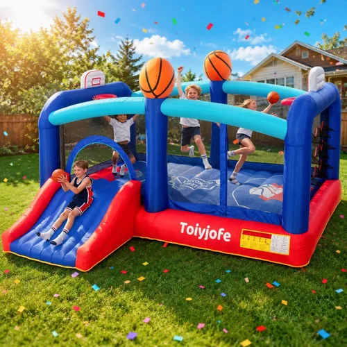 Vista 9 de Casa de rebote para niños grandes de 8 a 12, castillo inflable extra grande Arcoír