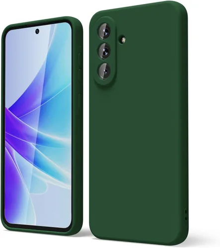 Vista 265 de oakxco Funda para teléfono Samsung Galaxy A12 con agarre de silicona líquida, linda delgada fina suave cubierta de gel de goma TPU lisa para mujeres
