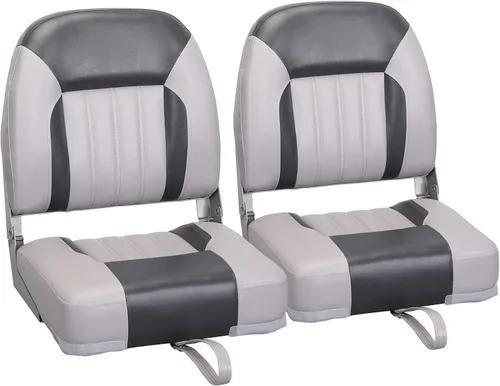 Vista 7 de Leader Accessories Un par de asientos plegables Elite para barco de pesca con respaldo bajo/alto (2 asientos)