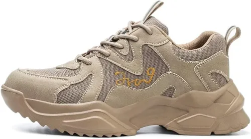 Vista 3 de Zapatos de punta de acero para hombres y mujeres, ligeros, indestructibles, a prueba de pinchazos, cómodos zapatos de seguridad para uso industrial