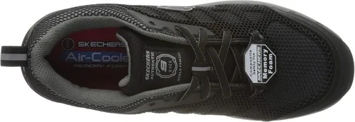 Vista 5 de Skechers Tenis industriales de caña media para mujer, Negro, 7