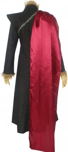 Vista 3 de Occipa Daenerys Targaryen - Disfraz de cosplay para mujeres adultas, vestido negro de madre dragón, traje de uniforme de batalla para Halloween