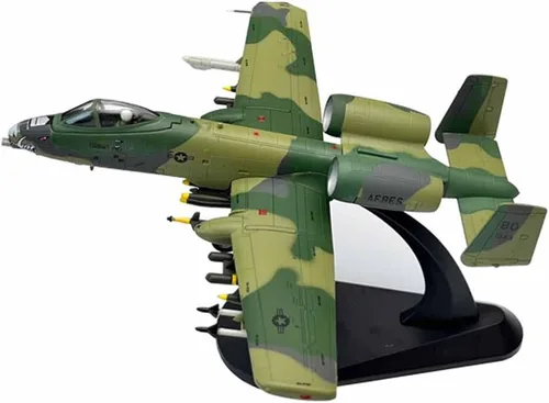 Vista 2 de 1/100 Escala A10 A-10A Warthog Ataque Avión Metal Avión Militar Juguete Modelo Modelo Colección Regalo