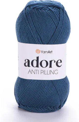 Vista 30 de 1 madeja YarnArt Adore, hilo antipilling, 100% acrílico antipilling, 100 g (3.5 oz), 280 m (306 yd), 3: Light-DK, Verde bebé - 358