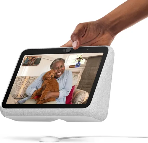 Vista 2 de Facebook Portal Go - Pantalla táctil inteligente portátil, de 10 pulgadas, para videollamadas con batería