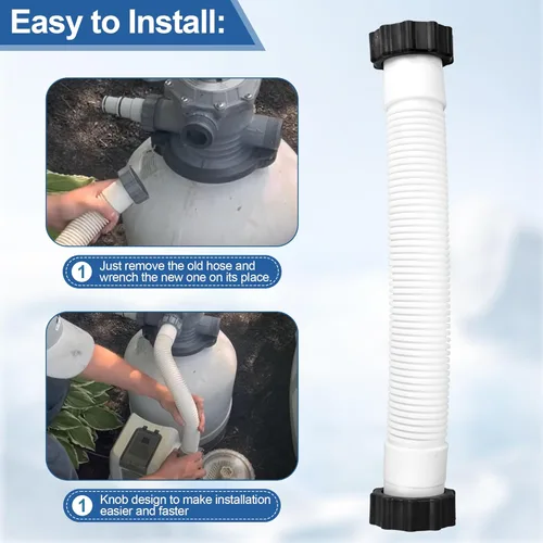 Vista 6 de 11388 Manguera de bomba de filtro de arena para piscina para filtro de arena Intex, reemplazo de manguera de bomba de piscina de 1.5 pulgadas