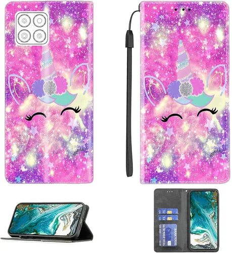 Vista 123 de jioeuinly ATT Motivate 2 - Funda compatible con ATT Motivate 2, funda con soporte abatible y cierre magnético DJS