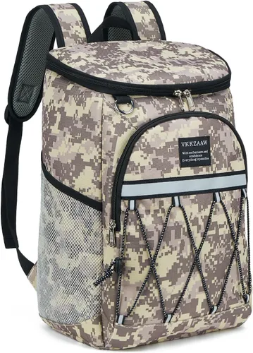 Vista 8 de Backpack Cooler 42 Cans Insulated Leak Proof, Soft Lightweight Lunch Multifunctional Cooler Backpack Insulated Waterproof for Women Men