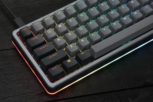 Vista 9 de Drop - Teclado mecánico de alto perfil ALT Teclado para juegos de 65% (67 teclas), interruptores hot-swap, macros programables, retroiluminación