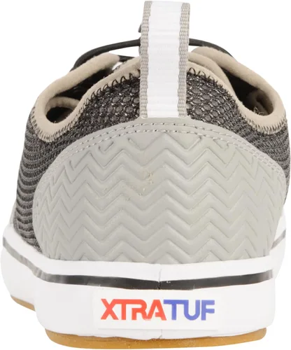 Vista 3 de Zapatos náuticos con respiración XTRATUF. Gris y anaranjado (22200)
