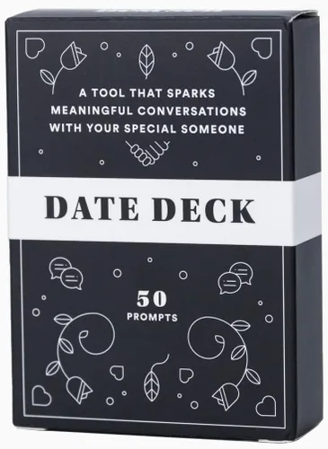 Vista 3 de BestSelf Deeper Talk Date Deck Bundle - Tarjetas de conversación de fecha y rompehielos