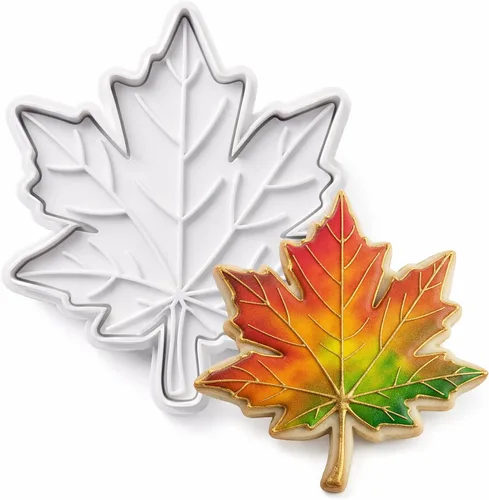 Vista 6 de 8 PCS Thanksgiving Cookie Cutter Set with Embossers Turkey Pumpkin Maple Leaf Corn & More 3" Complete Fall Collection